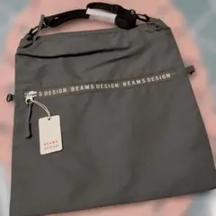 BEAMS　ショルダーバッグ 28✕26 　グレー　新品のサムネイル