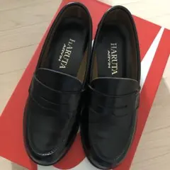 HARUTA 黒レザー ローファー 21センチ 〜 21.5センチ