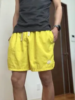 ナイキNike イエロー ショートパンツ　XL 水陸両用パンツ