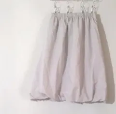 グレー バルーン　スカート 　薄手　涼しい　軽量