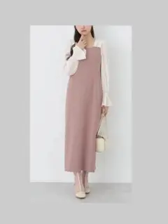 新品　earth music&ecology ショルダードッキングワンピース