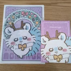 ももんが　ちいかわ　クリアファイルセット　セブンイレブン　ノート