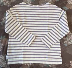 サマンサモスモスブルー ボーダー カットソー L