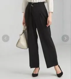 【新品未使用品】 グリーンレーベルリラクシング サラフール ワイドパンツ 4L