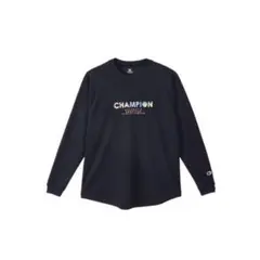 Champion ブラック ロングスリーブTシャツ