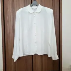 GRACE HOUSE　レディース　白　長袖ブラウス　11号