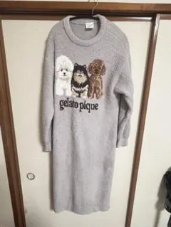 gelato pique ドッグ柄 ルームウェア ワンピース