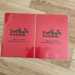 ハイキュー!!  ゴミ捨て場の決戦 入場者特典  ビジュアルボード2枚セット