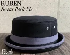 送料込 Ruben スウェット ポークパイ ハット スエット ルーベン 定番 黒