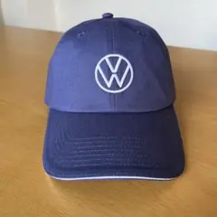 《新品未使用》Volkswagenフォルクスワーゲン ロゴ刺繍 ネイビーキャップ