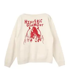 ヒステリックグラマー FIRE WOMAN ボートネックスウェットS ホワイトのサムネイル