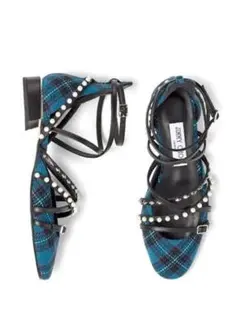 JIMMY CHOO CELESTIA25 チェック柄フラットパンプスのサムネイル