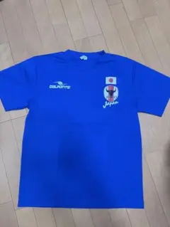 サッカー　フットサル　DALPONTE 青色シャツ Lサイズ ユニフォームのサムネイル
