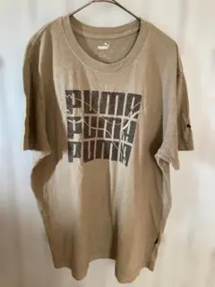 119 PUMA ロゴTシャツ M カーキのサムネイル