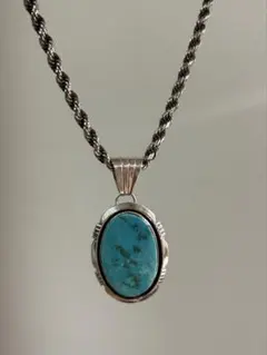 ナバホ　ターコイズ　スターリング　シルバー　ペンダントトップ Navajo