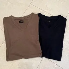 JIL SANDER Vネック Tシャツ 2枚セット