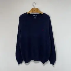 Polo Ralph Lauren コットンニット ネイビー セーター 3X