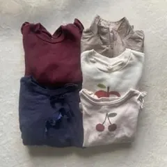 保育園　女の子　おまとめ5点セット　プティマインなど　サイズ100 アウター入り