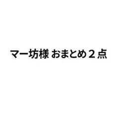 マー坊様 おまとめ２点