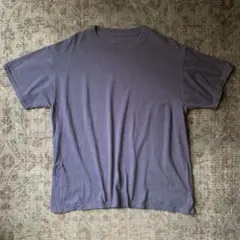 00s 無地 Tシャツ グランジ ネイビー系 半袖 夏 古着 大人気