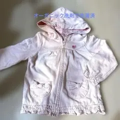 100 ホットビスケッツ　ミキハウス　パーカー　刺繍