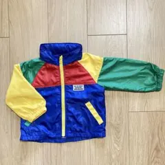 ウィンドブレーカー　80 カラフル　かわいい　Moujonjon フードなし