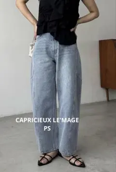 CAPRICIEUX LE'MAGE　ハイウエストカーブラインデニム PSサイズのサムネイル