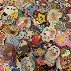 平成レトロ　フレークシール　約80枚　おすそわけ