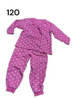 水玉模様 ピンク パジャマ 120
