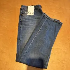 ZARA デニムブルー ストレートパンツ 13-14歳