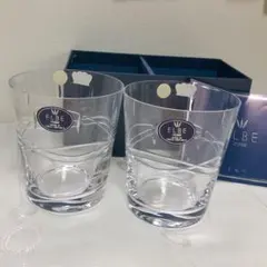 匿名配送 未使用 ELBE エルベクリスタル ウェーブ ペアグラス