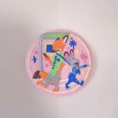 ディズニー刺繍缶バッジ2 ズートピア