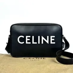 【美品】セリーヌ　ミディアム　メッセンジャー　ショルダーバッグ　カーフレザー　黒