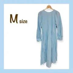 水色 Mサイズ シャツワンピース 春 夏 MYstiac レディース