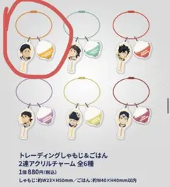 ハイキュー!!トレーディングじゃもじ＆ごはん 2連アクリルチャーム