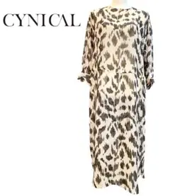 ⭐︎美品　【CYNICAL】　シニカル　レイヤード柄ワンピ　サイズ2
