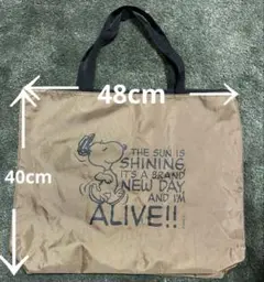 【超美品】スヌーピー　ハンドバッグ　ブラウン