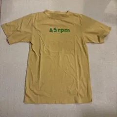 45rpm マスタードカラー Tシャツ サイズ01のサムネイル