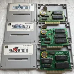 【中古電池交換済み】スーパーファミコンソフト ファイナルファンタジー4、5、6
