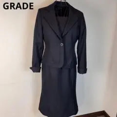 ★GRADE★11号★黒ワンピーススーツ★礼服★袖口折返可能★着やすく素敵★美品