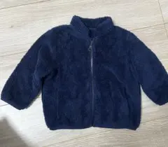 ネイビー フリース ジップアップアウター　80サイズ　ユニクロ