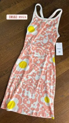【新品】RVCA カラフル花柄ノースリーブワンピースのサムネイル