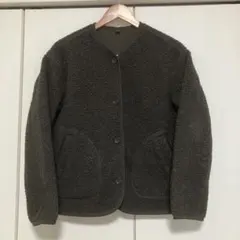 ユニクロ　フリースノーカラージャケット　Lサイズ