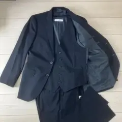 極美品 グリーンレーベルリラクシング スーツ スリーピース ネイビー M 46