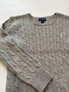 Polo Ralph Lauren グレー ケーブルニット