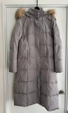 【最終値下げ★近々処分】ダウンロングコート　グレー　Lサイズ