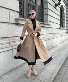 完売品【JENNE 】【ジェンヌ 】オードリーフレアトレンチコート M