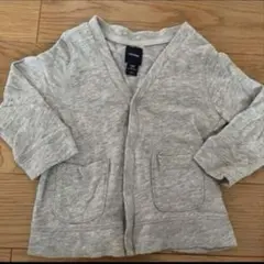 babyGap グレー カーディガン 前面ポケット付き