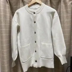 ホワイト カーディガン フリーサイズ
