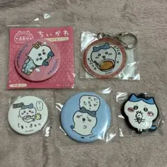 ハチワレ 缶バッジ アクリルキーホルダー ラバーキーホルダーセット